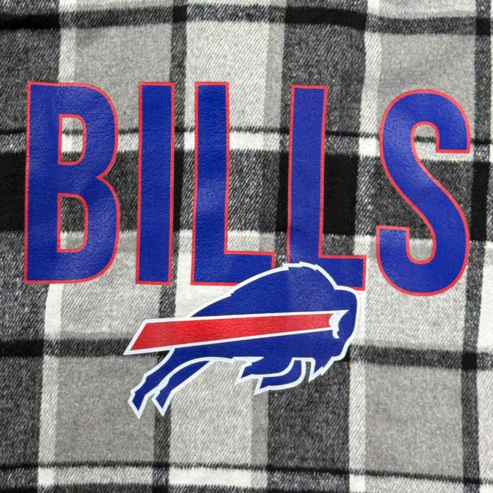 Gameday Couture Buffalo Bills Shacket Womens Small Grey Plaid Flannel Fan Sporty - Picture 3 of 8